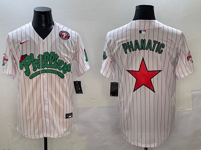 Men Philadelphia Phillies Blank White Fourth generation Joint Name Nike 2025 MLB Jersey style 12->philadelphia phillies->MLB Jersey